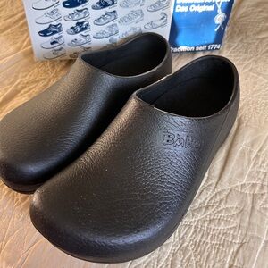 42 Birkenstocks Birk’s Profi-Birki Black barely worn EE wide